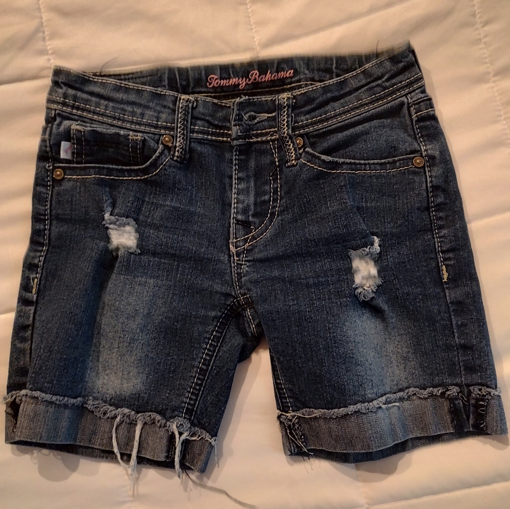 Tommy Bahama girl's jean denim shorts